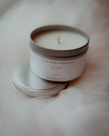 Light + Airy Tin Candle - 8oz