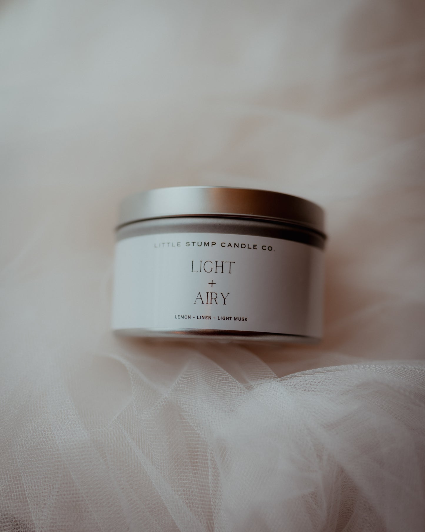 Light + Airy Tin Candle - 8oz