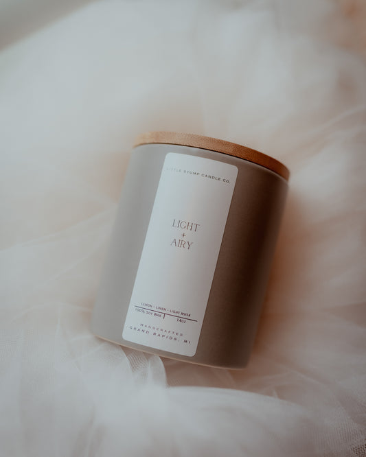 Light + Airy Ceramic Candle - 14oz